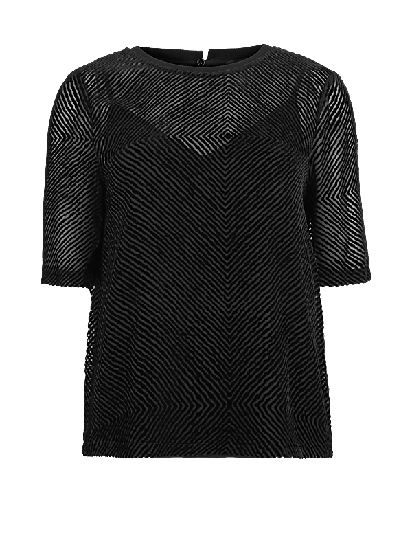 Velvet Devore Shell Top