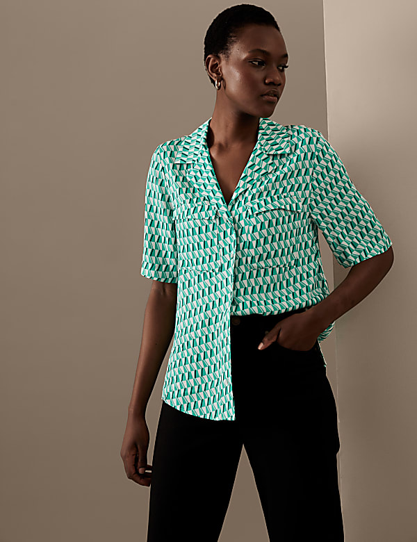 Printed Boxy Top