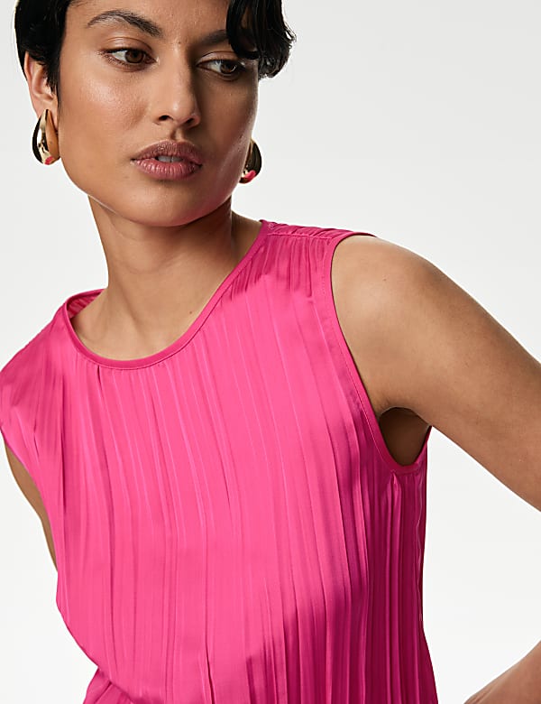 Plisse Vest Top