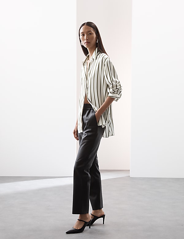 Black jeans striped shirt new arrivals