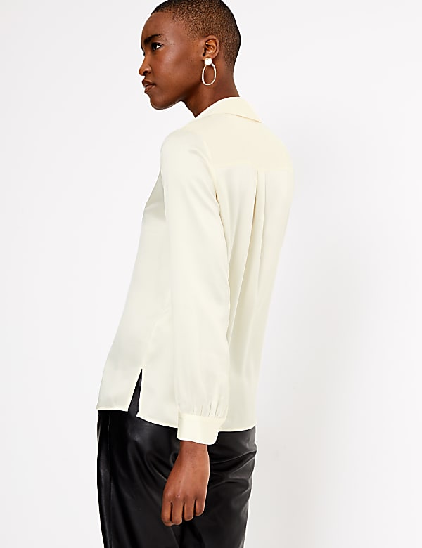 Pure Silk Long Sleeve Blouse