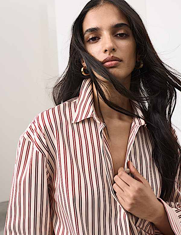 Pure Cotton Striped Shirt - US