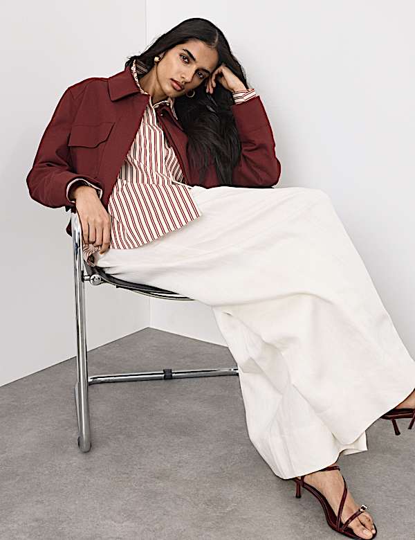 Pure Cotton Striped Shirt - US