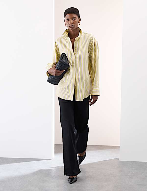 Camisa de rayas 100 % algodón - US