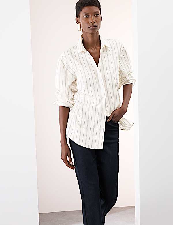 Pure Cotton Striped Shirt - NL