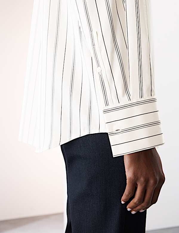 Pure Cotton Striped Shirt - NL