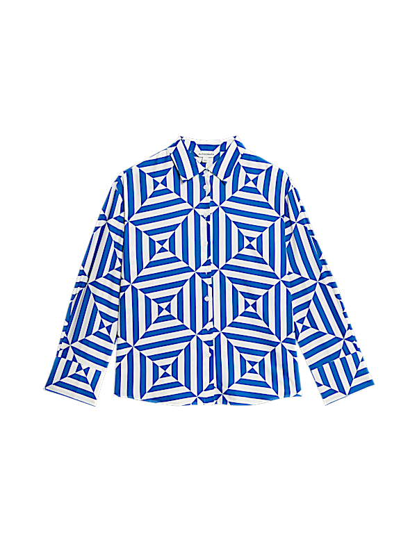 Geometric Collared Shirt