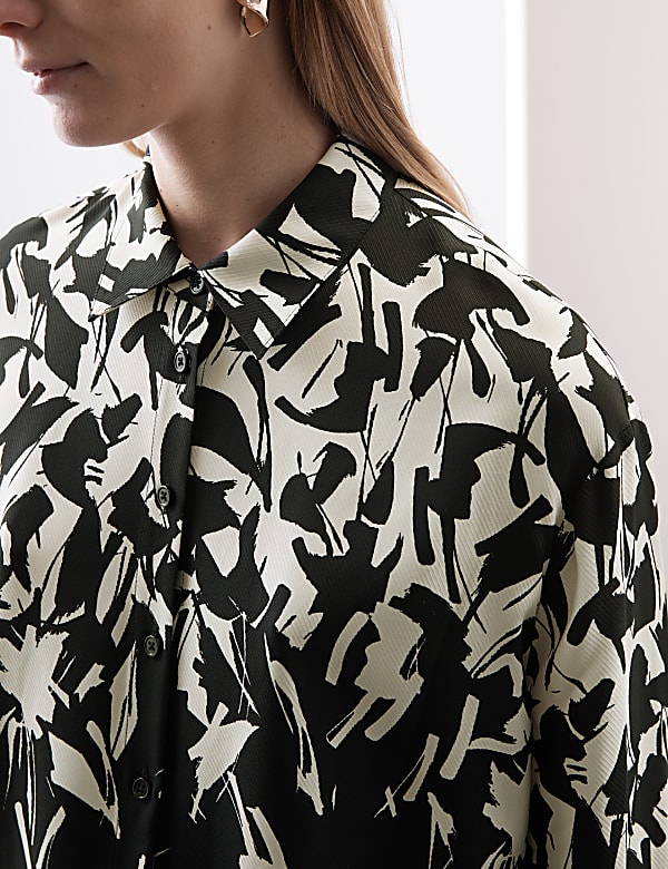 Geometric Collared Shirt - JP