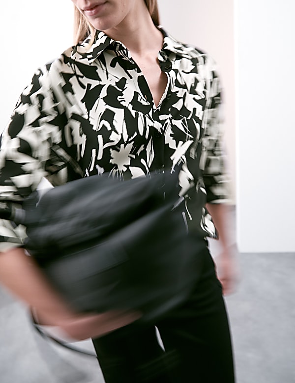 Geometric Collared Shirt - JP