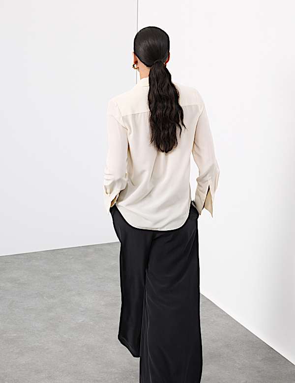 Pure Silk Collared Shirt - RS