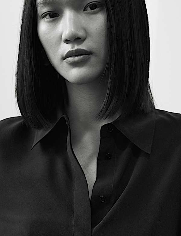 Pure Silk Collared Shirt - SK