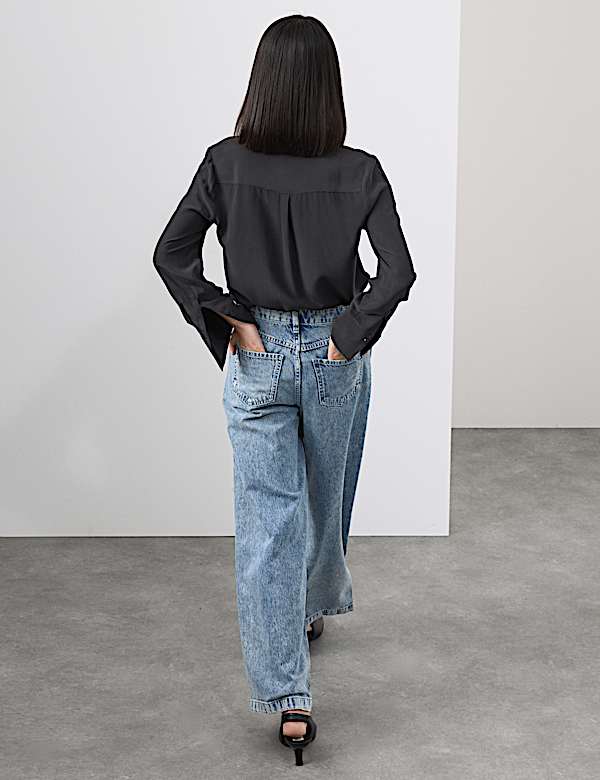 Pure Silk Collared Shirt - SK