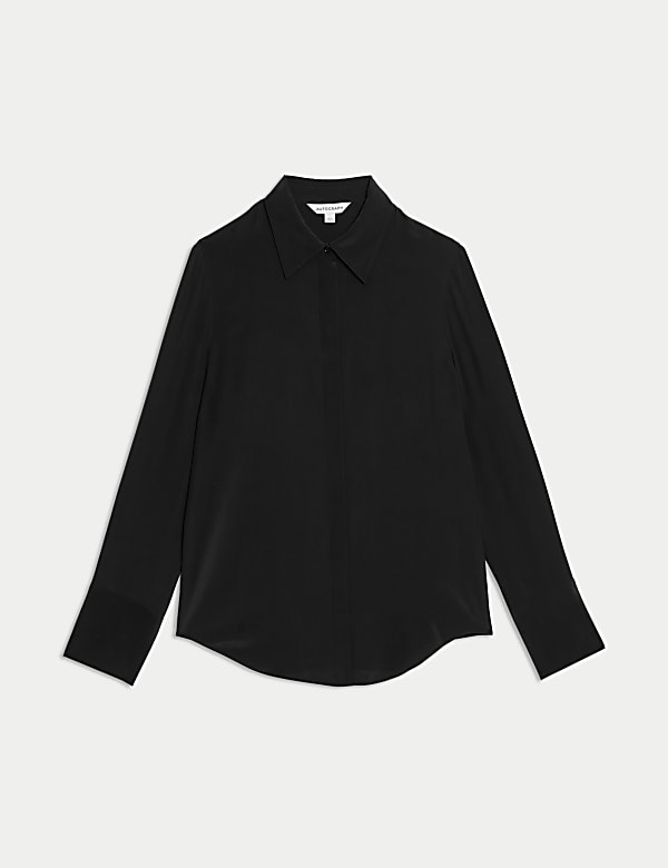 Pure Silk Collared Shirt - SK