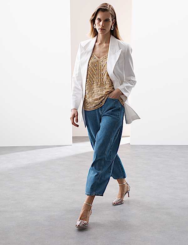 Floral Embellished Cami Top - GR