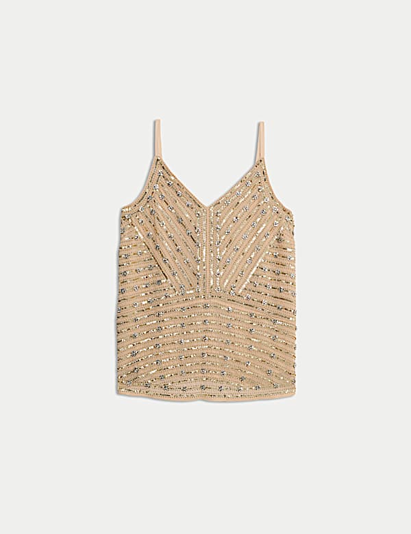 Floral Embellished Cami Top - GR