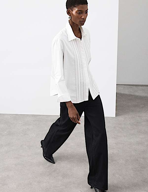 Pure Cotton Embellished Shirt