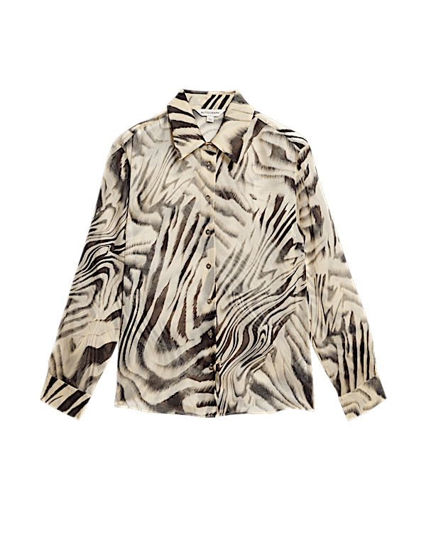 Pure Silk Organza Shirt