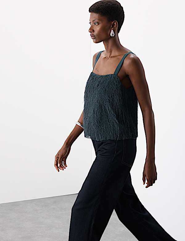 Fringed Cami Top - LU