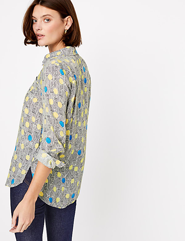 Polka Dot Long Sleeve Shirt