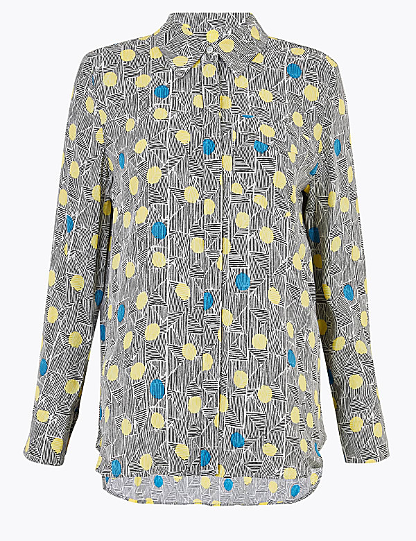Polka Dot Long Sleeve Shirt