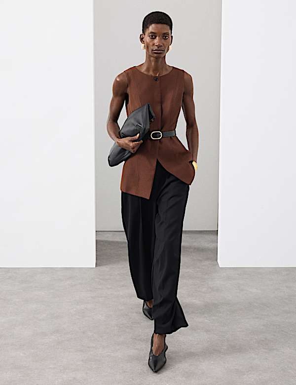 Fitted Waistcoat With Wool - NO