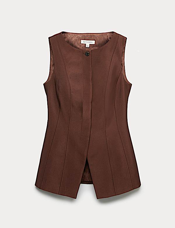 Fitted Waistcoat With Wool - NO