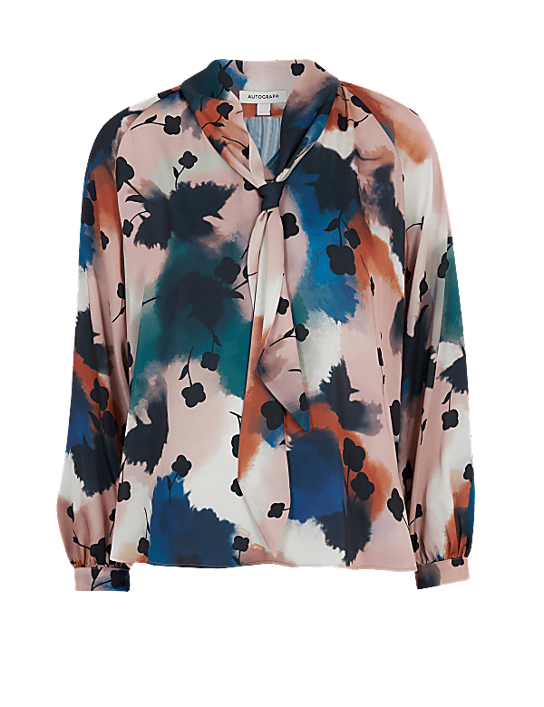 Satin Printed Blouse