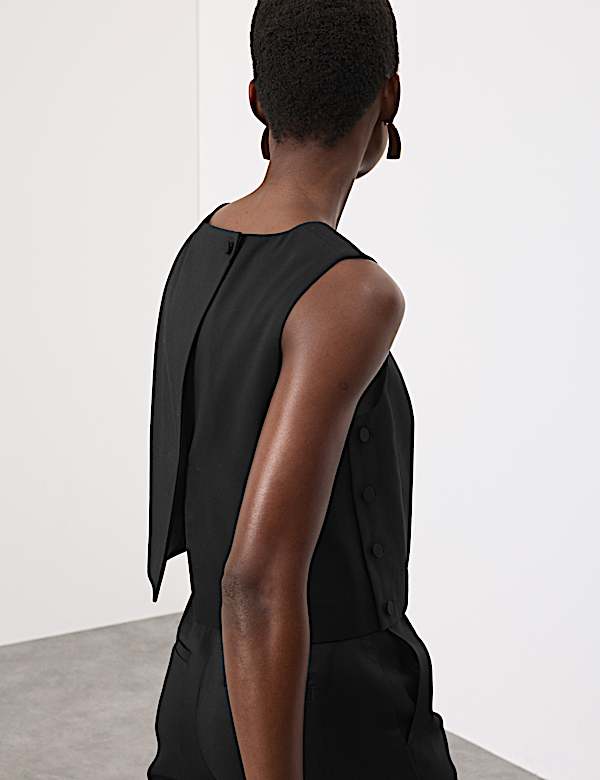 Lyocell Rich Tailored Shell Top - KG