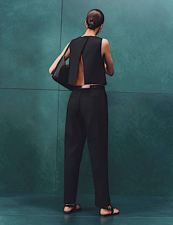 Lyocell Rich Tailored Shell Top - KG