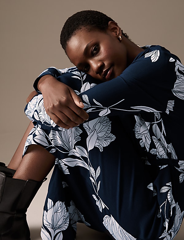 Floral Midaxi Shirt Dress