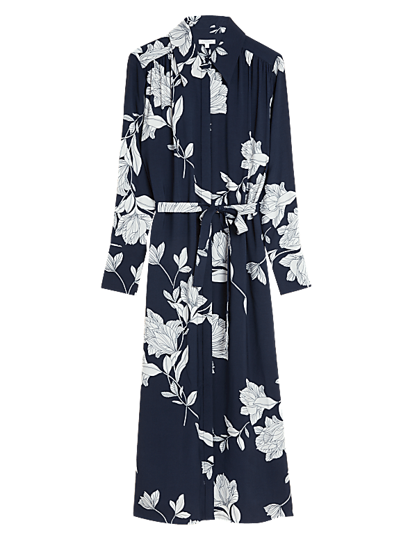 Floral Midaxi Shirt Dress
