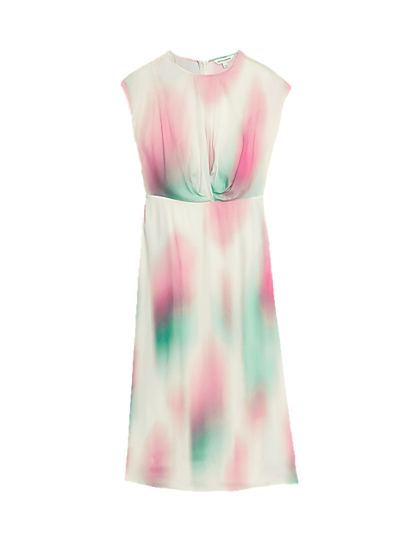 Cupro Rich Ombre Twist Detail Dress