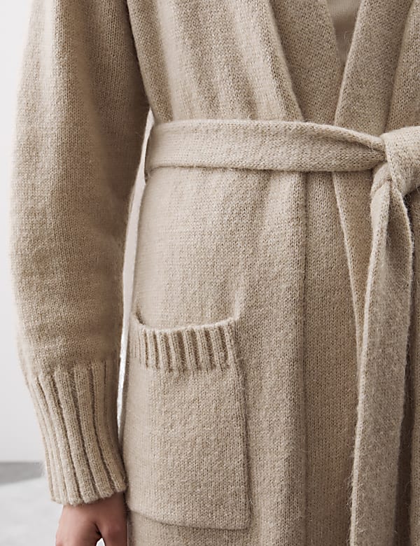 Longline Cardigan with Wool and Mohair - GR