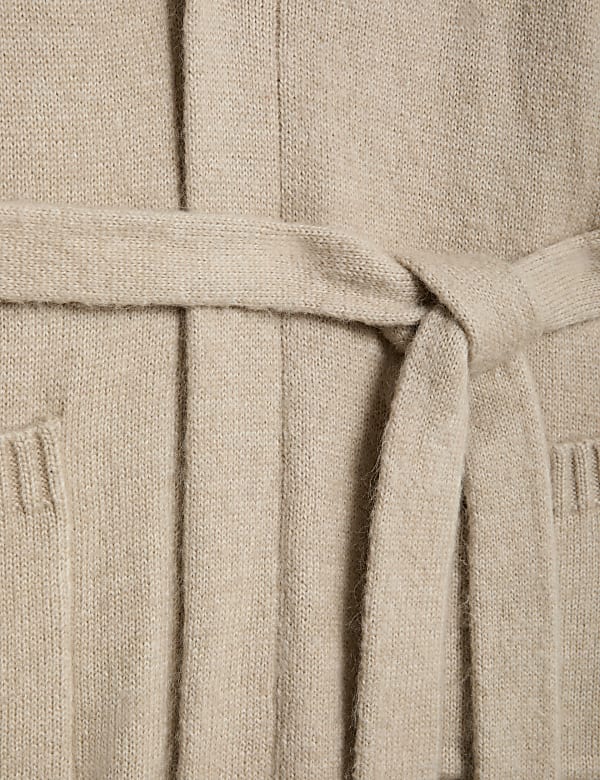 Longline Cardigan with Wool and Mohair - GR