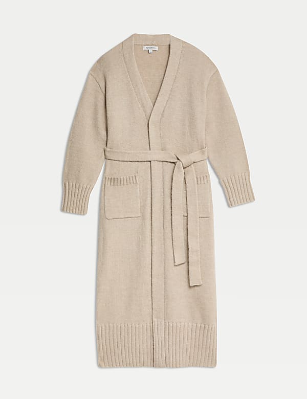 Longline Cardigan with Wool and Mohair - GR