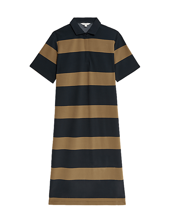 Striped Midi Shirt Dress