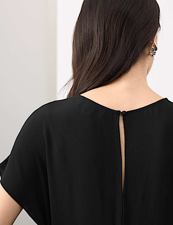 Lace Detail Midaxi Skater Dress