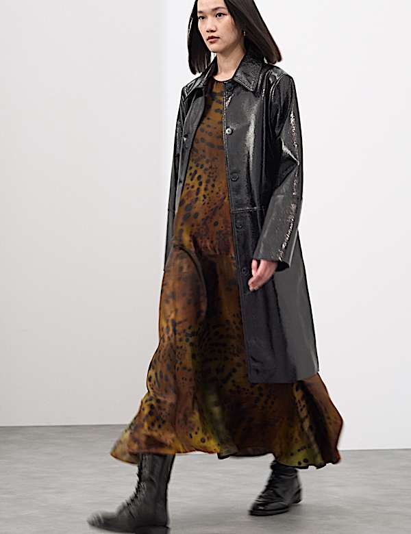 Animal Print Midaxi Column Dress
