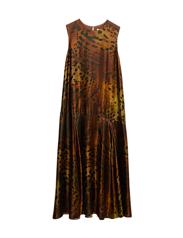 Animal Print Midaxi Column Dress