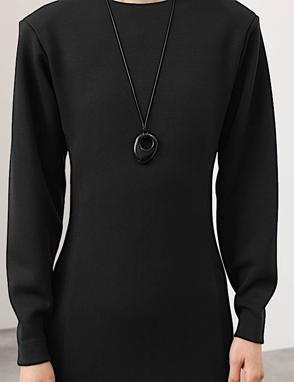 Scuba Mini Shift Dress - BE