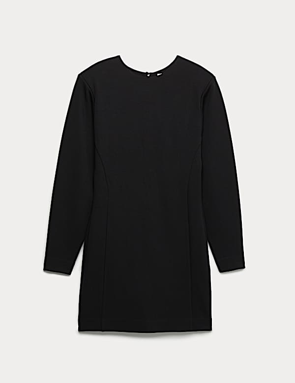 Scuba Mini Shift Dress - BE