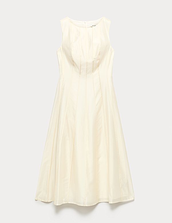 Lyocell Rich Seam Detail Midaxi Dress - LU