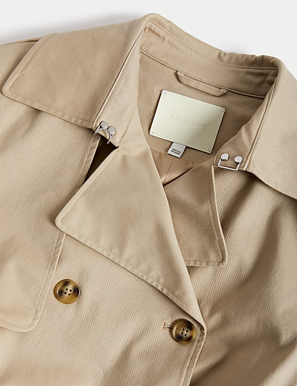 Cotton Rich Belted Longline Trench Coat