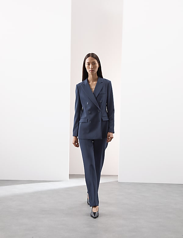 Double Breasted Blazer With Wool - JO