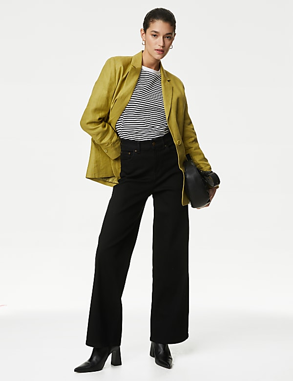 Pure Irish Linen Single Breasted Blazer - CA