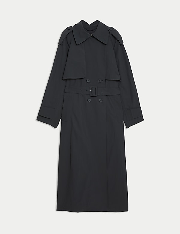 Technical Showerproof Longline Trench Coat - NO