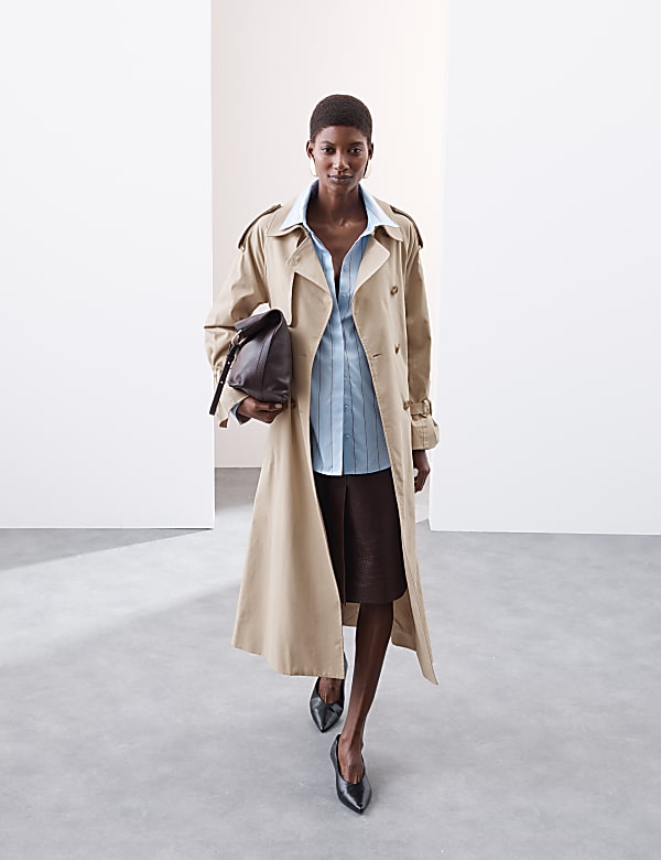 Cotton Rich Longline Trench Coat - MV