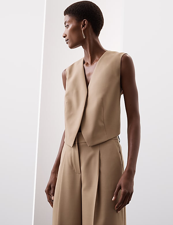 Wool blend waistcoat store