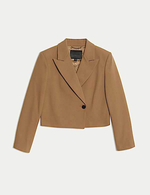 Cropped Blazer With Wool - JO