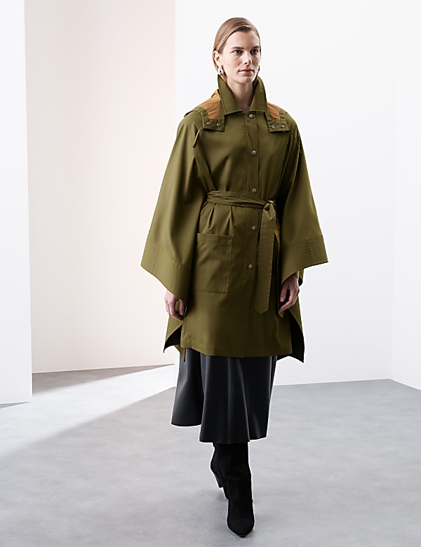 Gabardina estilo capa impermeable - ES